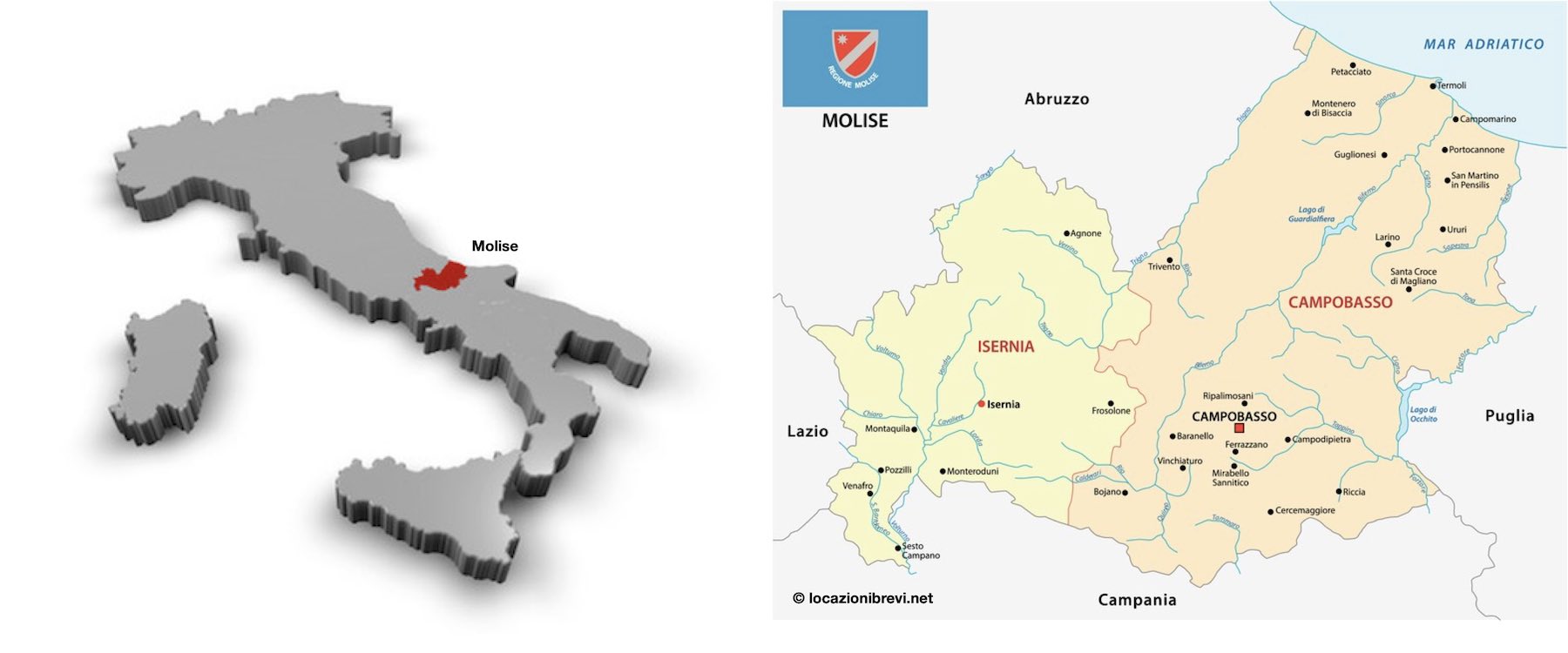 Locazioni turistiche e affitti brevi in Molise